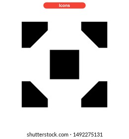 target icon isolated sign symbol vector illustration - high quality black style vector icons
