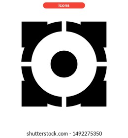 target icon isolated sign symbol vector illustration - high quality black style vector icons
