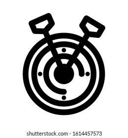 target icon isolated sign symbol vector illustration - high quality black style vector icons
