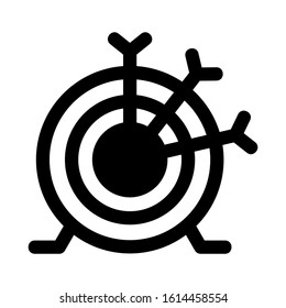 target icon isolated sign symbol vector illustration - high quality black style vector icons
