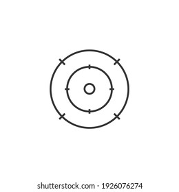 Target icon, isolated Target sign icon, vector illustration