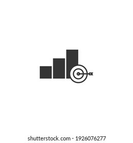 Target icon, isolated Target sign icon, vector illustration