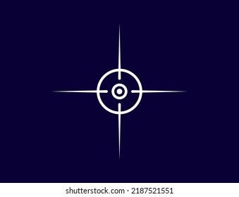 Icono de destino aislado. Símbolo vector de destino. eps10