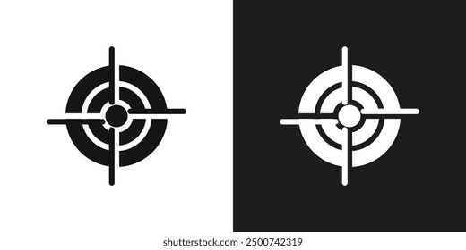 Vector de arte de línea de icono de destino