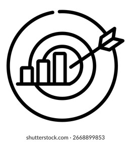 Target Icon Line Illustration Vector