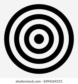 Target icon in line style is suitable for illustrations of goals and objectives, business strategies, corporate goals, and presentations.