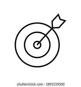 target icon  line style vector for your design element