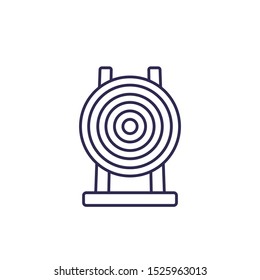target icon, line vector sign