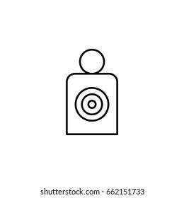 Target icon. Line icon for web and mobile interface.