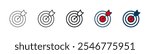 Target icon logo design. goal icon vector. target marketing sign and symbol