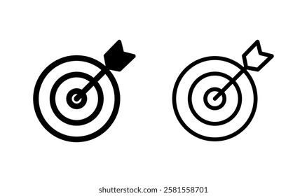 Target icon logo design. goal icon vector. target marketing sign and symbol