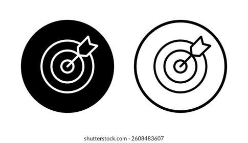 Target icon logo design. goal icon vector. target marketing sign and symbol
