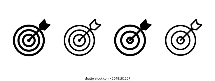 Target icon logo design. goal icon vector. target marketing sign and symbol