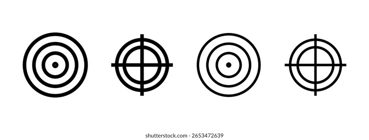 Target icon logo design. goal icon vector. target marketing sign and symbol
