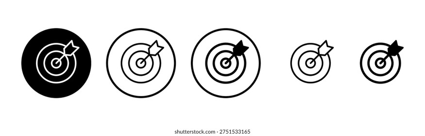 Target icon logo design. goal icon vector. target marketing sign and symbol