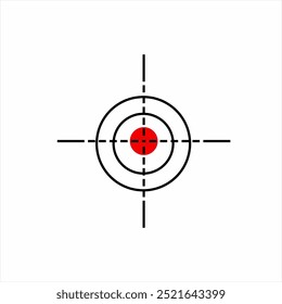 Target icon logo design on rifle and archery.