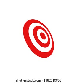 Target Icon Logo Design Template for marketing technology business health company with modern high end look