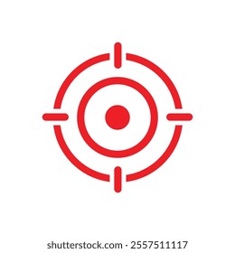 Target icon logo design template isolated illustration