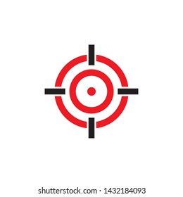 Target icon logo design vector template