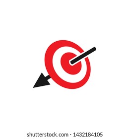 Target icon logo design vector template