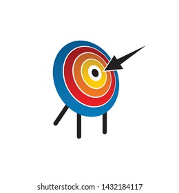 Target icon logo design vector template