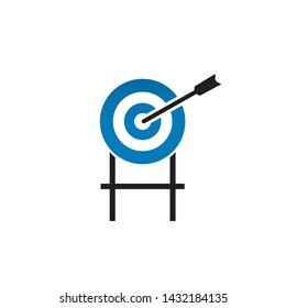 Target icon logo design vector template