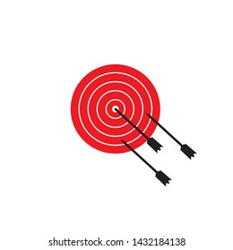 Target icon logo design vector template