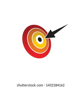 Target icon logo design vector template