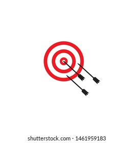 Target icon logo design vector template