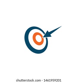 Target icon logo design vector template