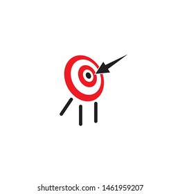 Target icon logo design vector template