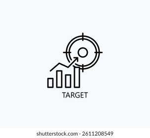 Target Icon Or Logo Isolated Illustration