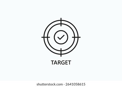 Target Icon Or Logo Isolated Illustration