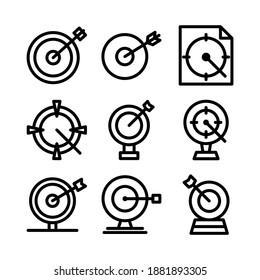 target icon or logo isolated sign symbol vector illustration - Collection of high quality black style vector icons
