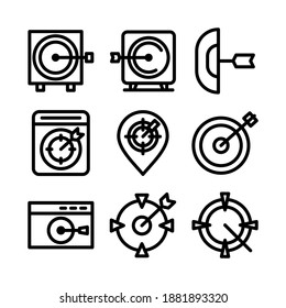 target icon or logo isolated sign symbol vector illustration - Collection of high quality black style vector icons
