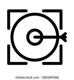 target icon or logo isolated sign symbol vector illustration - high quality black style vector icons
