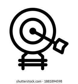 icono de destino o logotipo símbolo de signo aislado ilustración vectorial de alta calidad estilo negro iconos vectoriales
