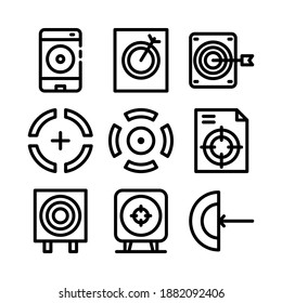 target icon or logo isolated sign symbol vector illustration - Collection of high quality black style vector icons
