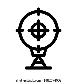 icono de destino o logotipo símbolo de signo aislado ilustración vectorial de alta calidad estilo negro iconos vectoriales
