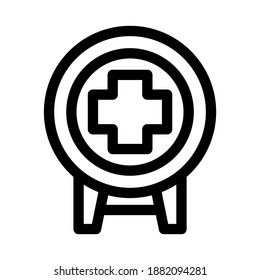 Zielsymbol oder Logo einzeln auf Zeichen, Vektorgrafik - qualitativ hochwertige Vektorsymbole mit schwarzem Hintergrund
