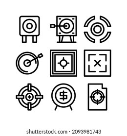 target icon or logo isolated sign symbol vector illustration - Collection of high quality black style vector icons

