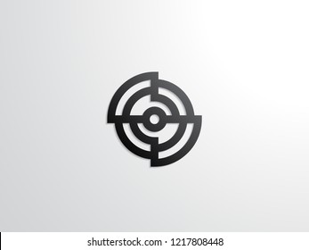 target icon logo modern concept