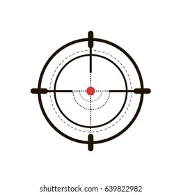 Target icon or logo in modern line style. High quality black outline pictogram for web site design and mobile apps. Vector illustration on a white background.