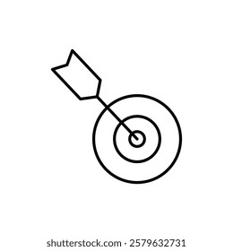 Target icon logo sign set vector outline