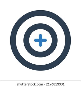 Icono de destino, logotipo o símbolo