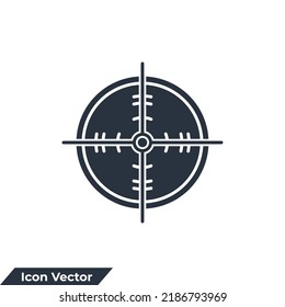 target icon logo vector illustration. goal symbol template for graphic and web design collection