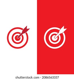 Target icon logo vector ilustration template 