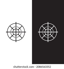Target icon logo vector ilustration template 