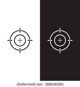 Target icon logo vector ilustration template 