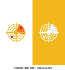 Target icon logo vector ilustration template 